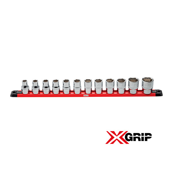 235 1/4 X/SE10 - Set of 10 socket wrenches with special X-GRIP hexagonal mouth - Usag 235 1/4 X/SE10 - Set of 10 socket wrenches with special X-GRIP hexagonal mouth - Usag